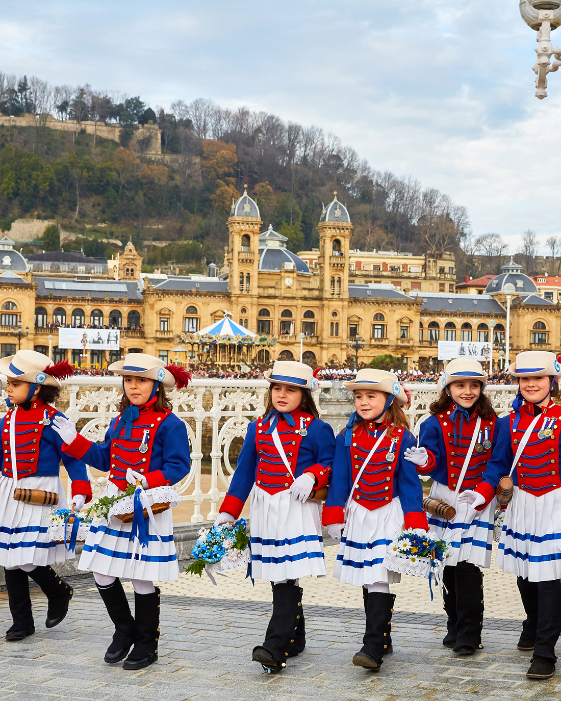 Cantineras de la Tamborrada infantil de San Sebastián.