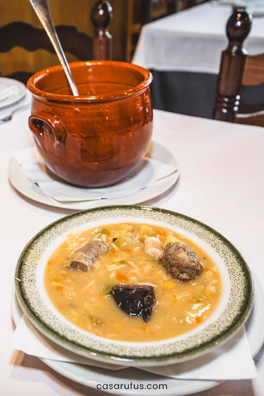 Tradicional olla aranesa del restaurante Casa Rufus.