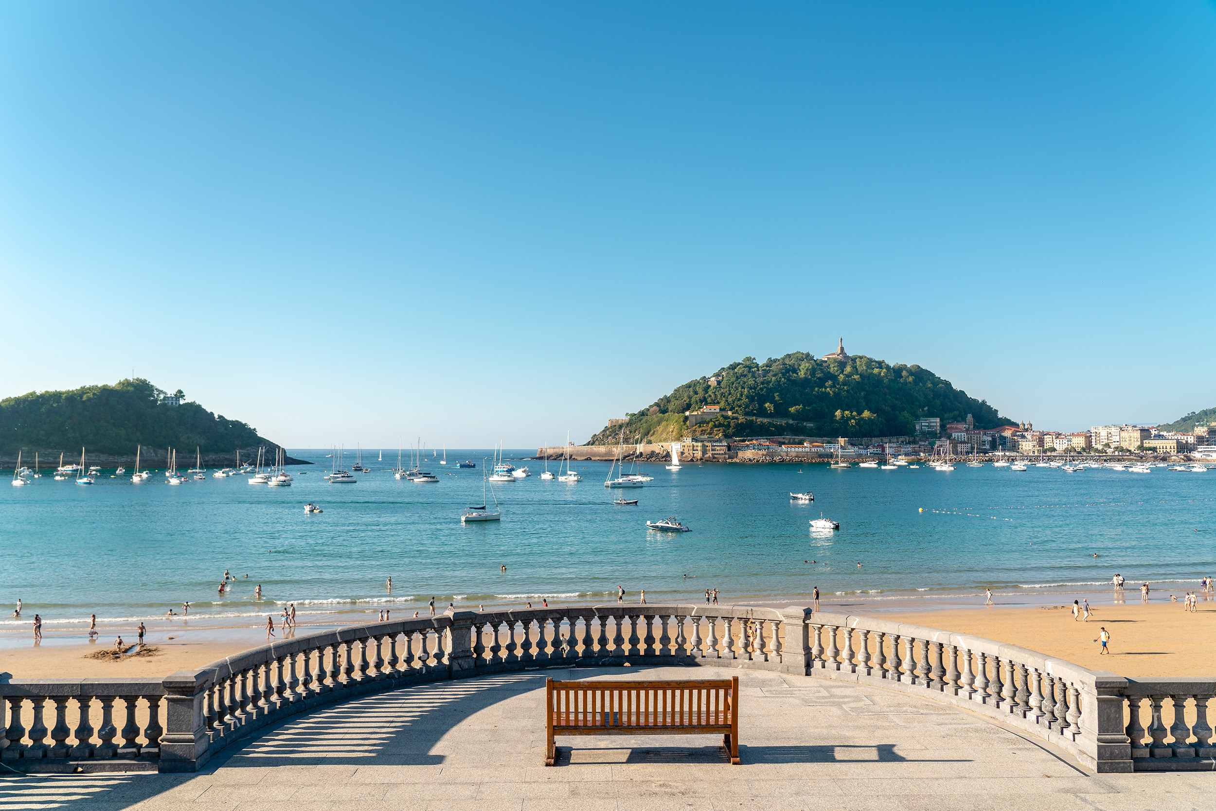 Playa de La Concha, San Sebastián.